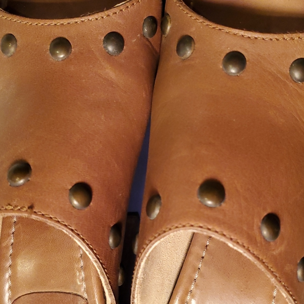 Stuart Weitzman Studded Peep-Toe Platform Clog - image 7